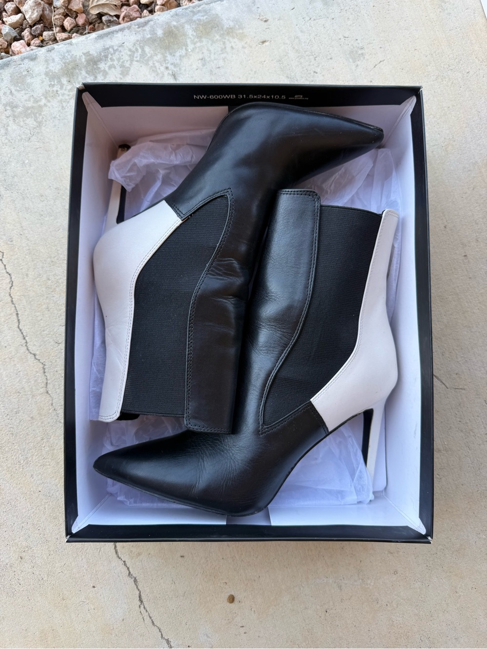 Nine West Black & White Heels